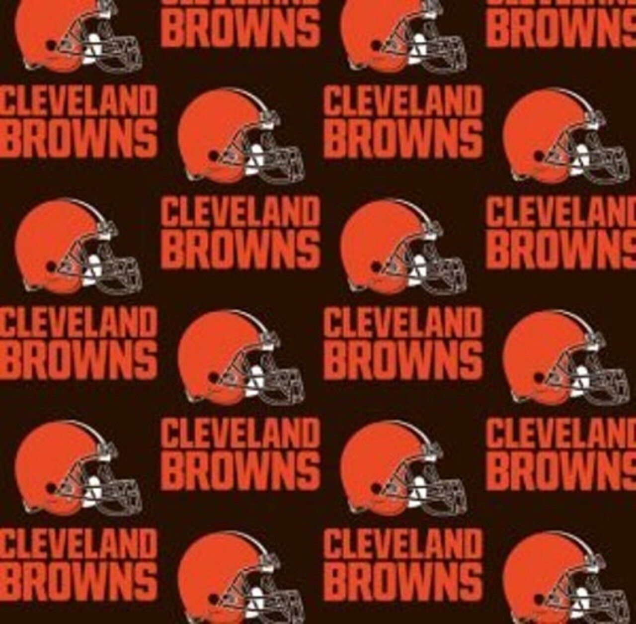 Licensed NFL Cleveland Browns Cotton 6735D Fabric by the Yard